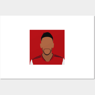 Pierre-Emerick Aubameyang Minimalistic Face Art Posters and Art